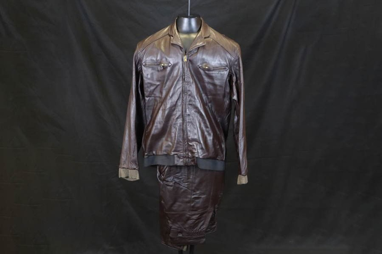 Scarce Chinese Type 59 Leather Pilots Jacket & Pants - 1