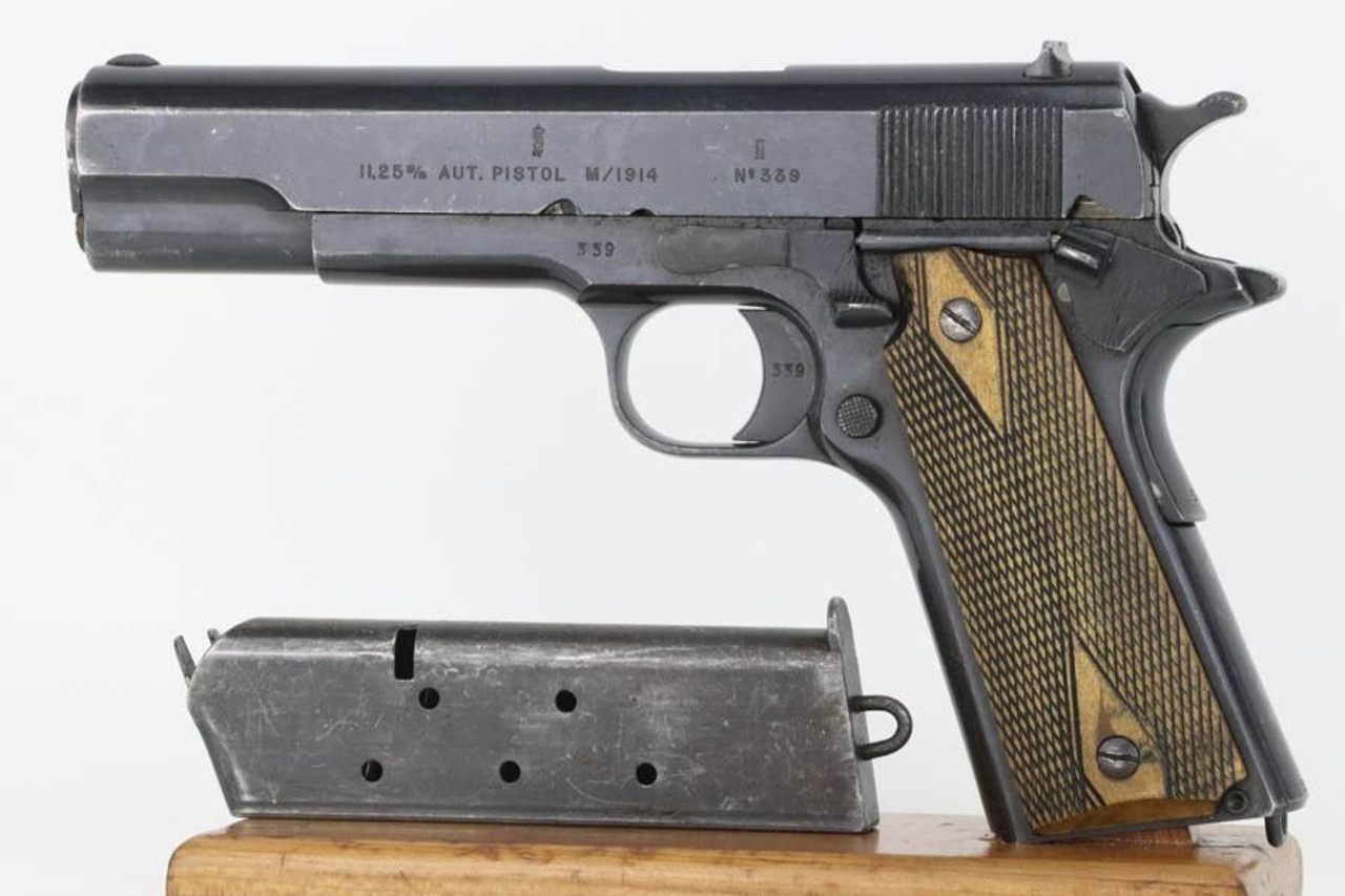 Very Rare, Early Kongsberg M1914 - 1918 Mfg, Three Digit Serial - 1