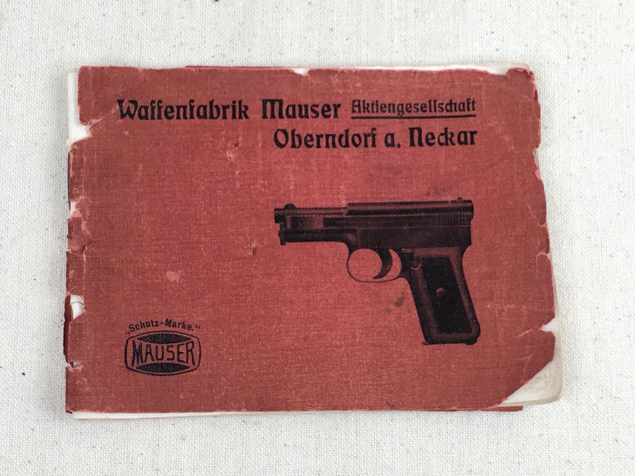 Original Mauser Model 14 Pistol Manual - 1