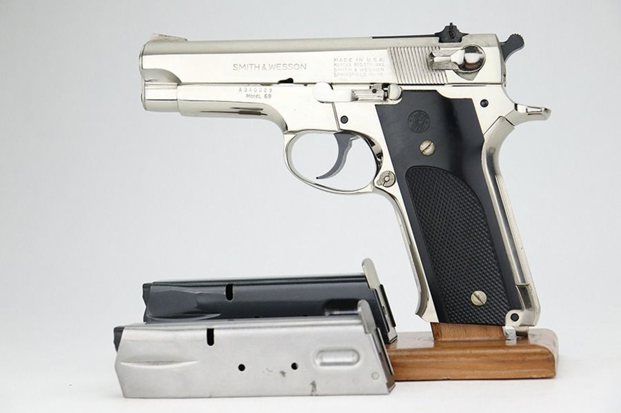 Boxed, Nickel Smith & Wesson Model 59