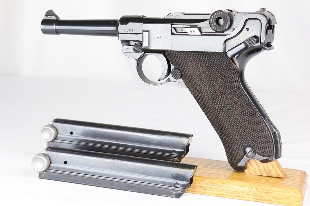 Excellent 1939 Mauser Luger - Two Matching Magazines - 1