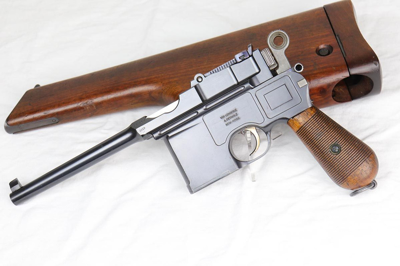 Rare 'Shallow Milled' Mauser C96 Broomhandle - Match Stock - 1