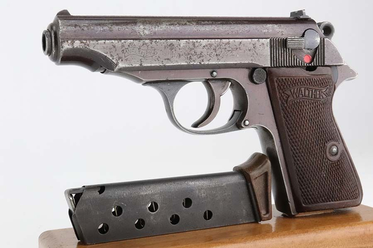 Plum-Colored Commercial Walther PP - Scarce Red Grips - 1