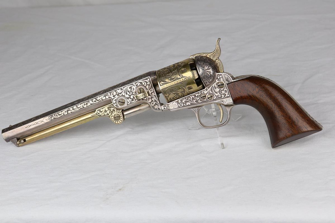 Gold Engraved Colt M1851 Revolver - 1