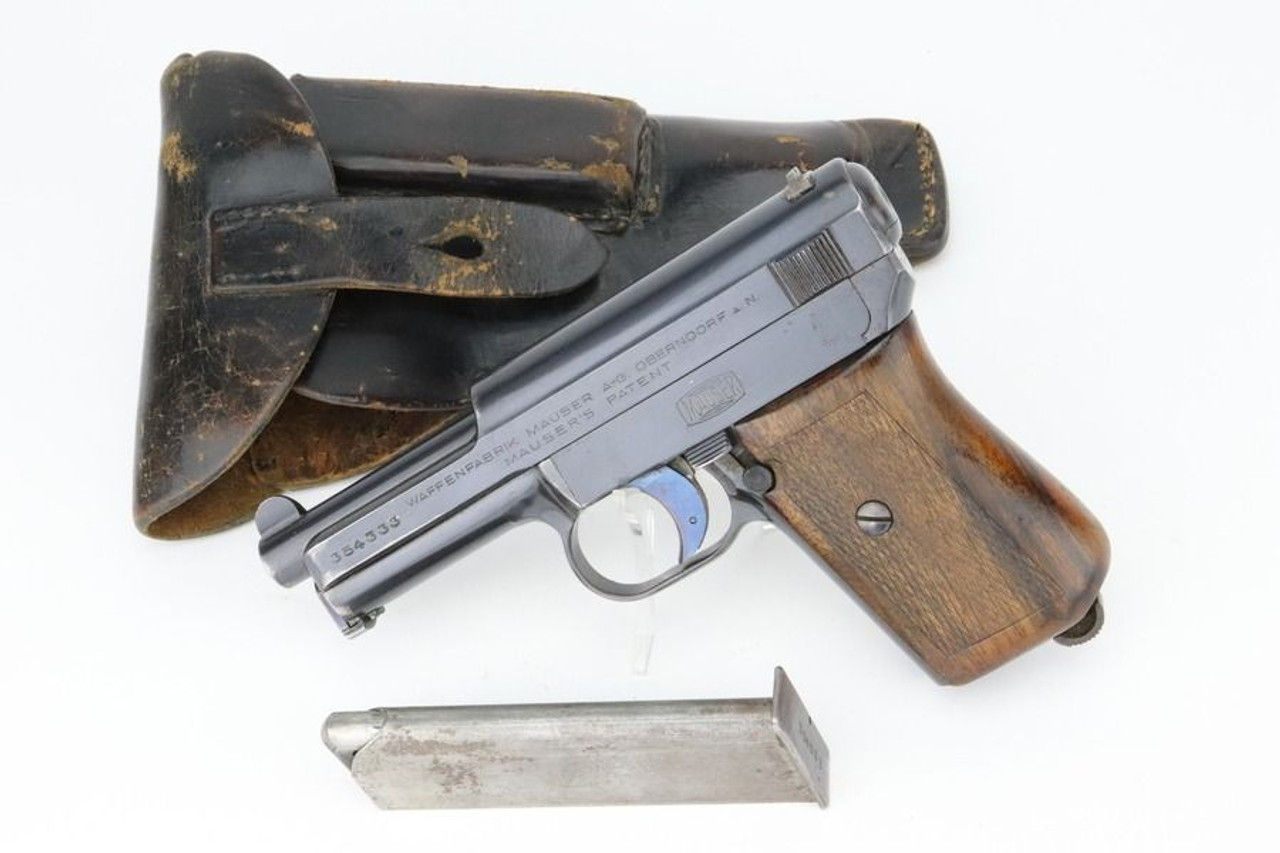 Excellent, Police Mauser Model 1914 Rig - Matching Holster & Magazine - 1