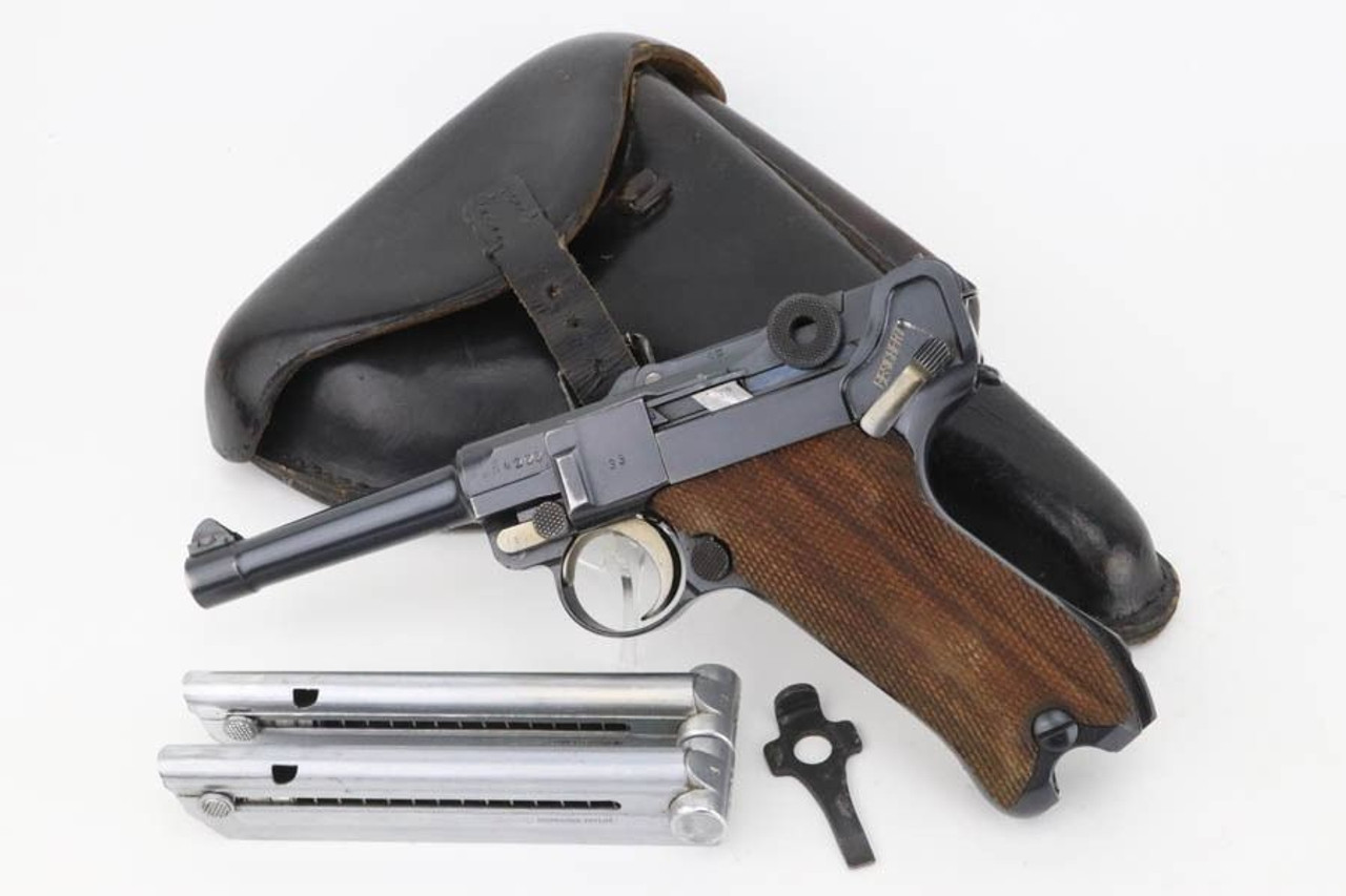Minty, Police Rework Commercial DWM Luger Rig - Two Matching Mags - 1