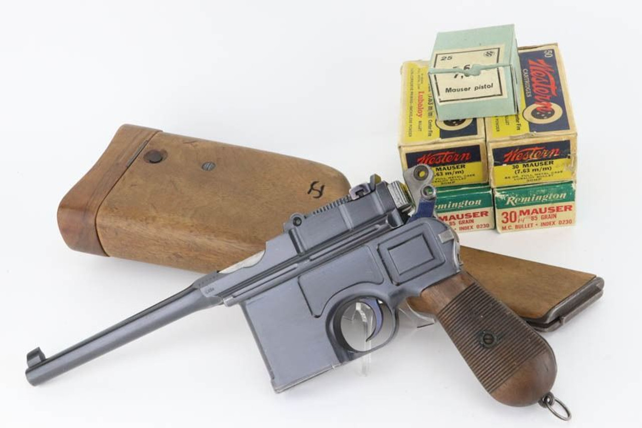 Excellent Commercial Mauser C96 Rig - Matching Stock - 1