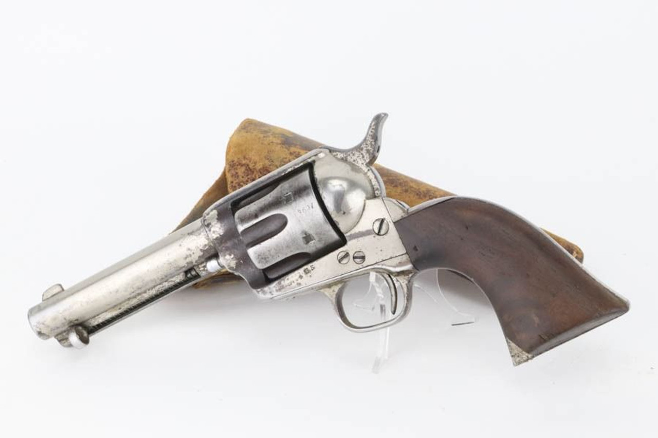 Rare, Nickeled, Ainsworth-Inspected Colt Cavalry Single Action Army - Possible Indian Scout Gun - 1