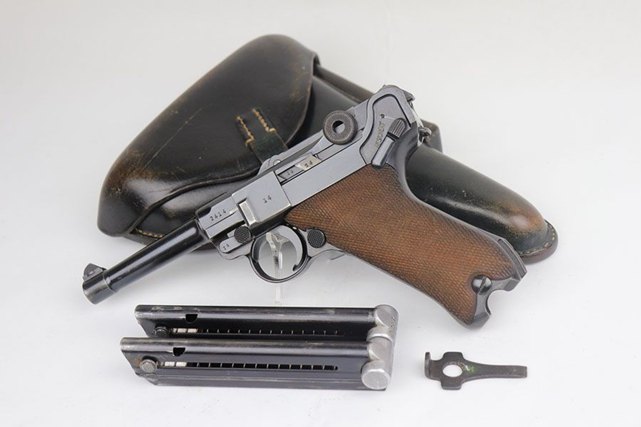 Rare 1938 Navy Mauser Luger Rig - Matching Magazine - 1