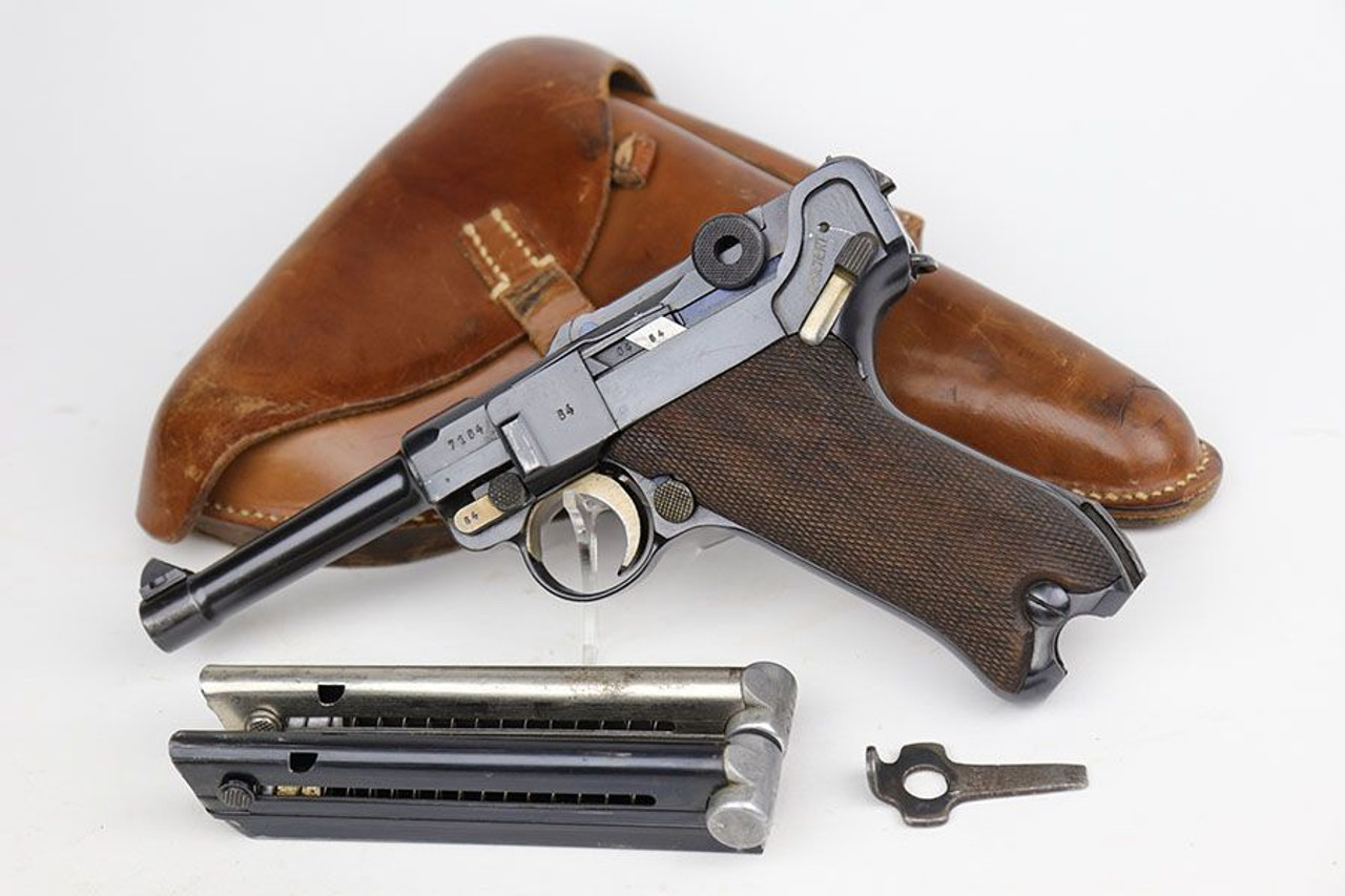 Beautiful 1937 Mauser Luger Rig - Matching Magazine - 1