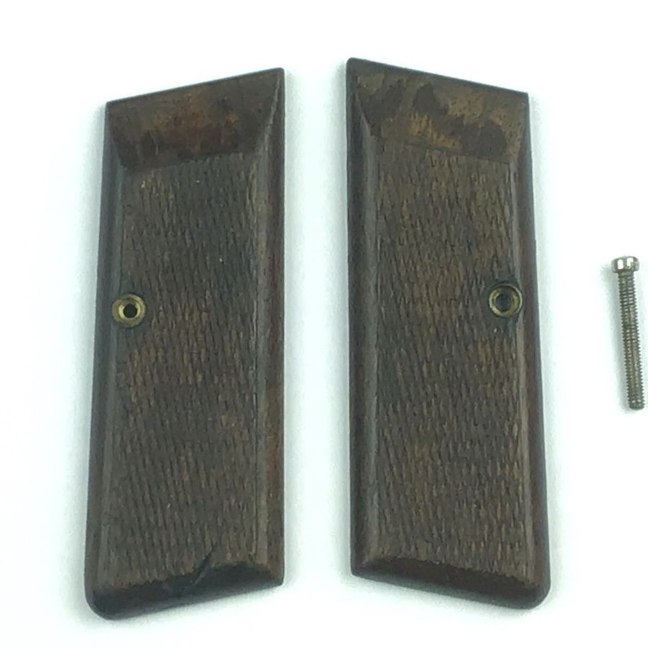 FN Browning Model 1922 Grips and Screw 7.65mm 9mm Nazi Pistol Part WWII - 1