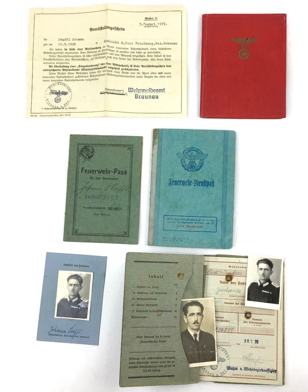 Party Member Estate Papers Nazi Party WWII WW2 - 1