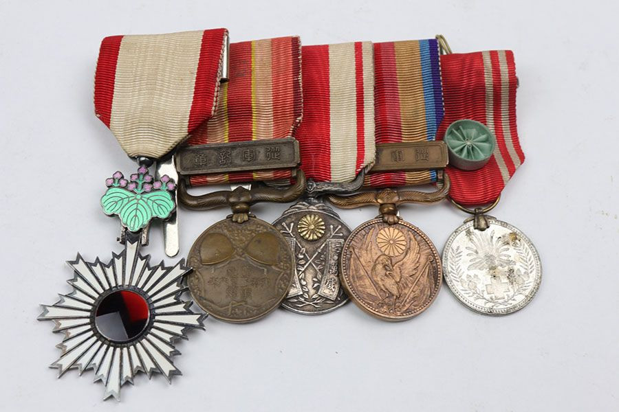 WW2 Japanese Medals Bar - 1