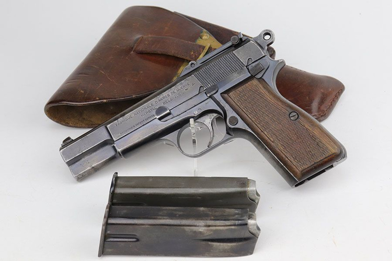 Rare, Early Nazi FN Browning High Power Rig - Slotted Frame - 1