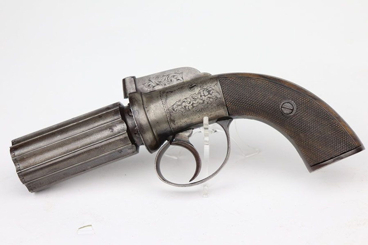 Excellent British Pepperbox Revolver - 1