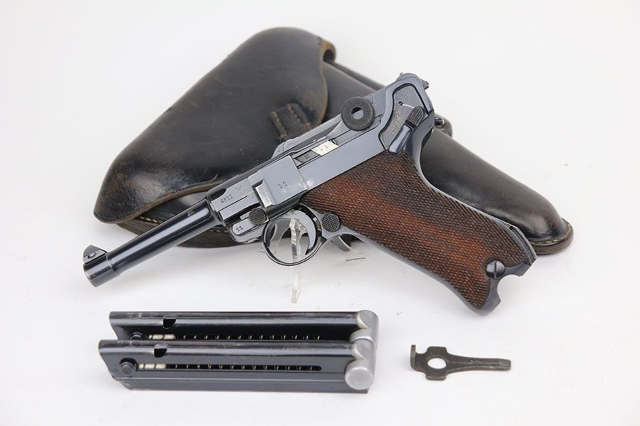 Scarce, Gorgeous Police Mauser Luger Rig - Two Matching Magazines - 1