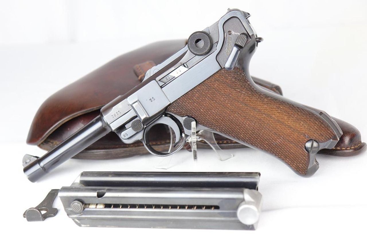Excellent 1939 Mauser Luger Rig - Two Matching Magazines - 1