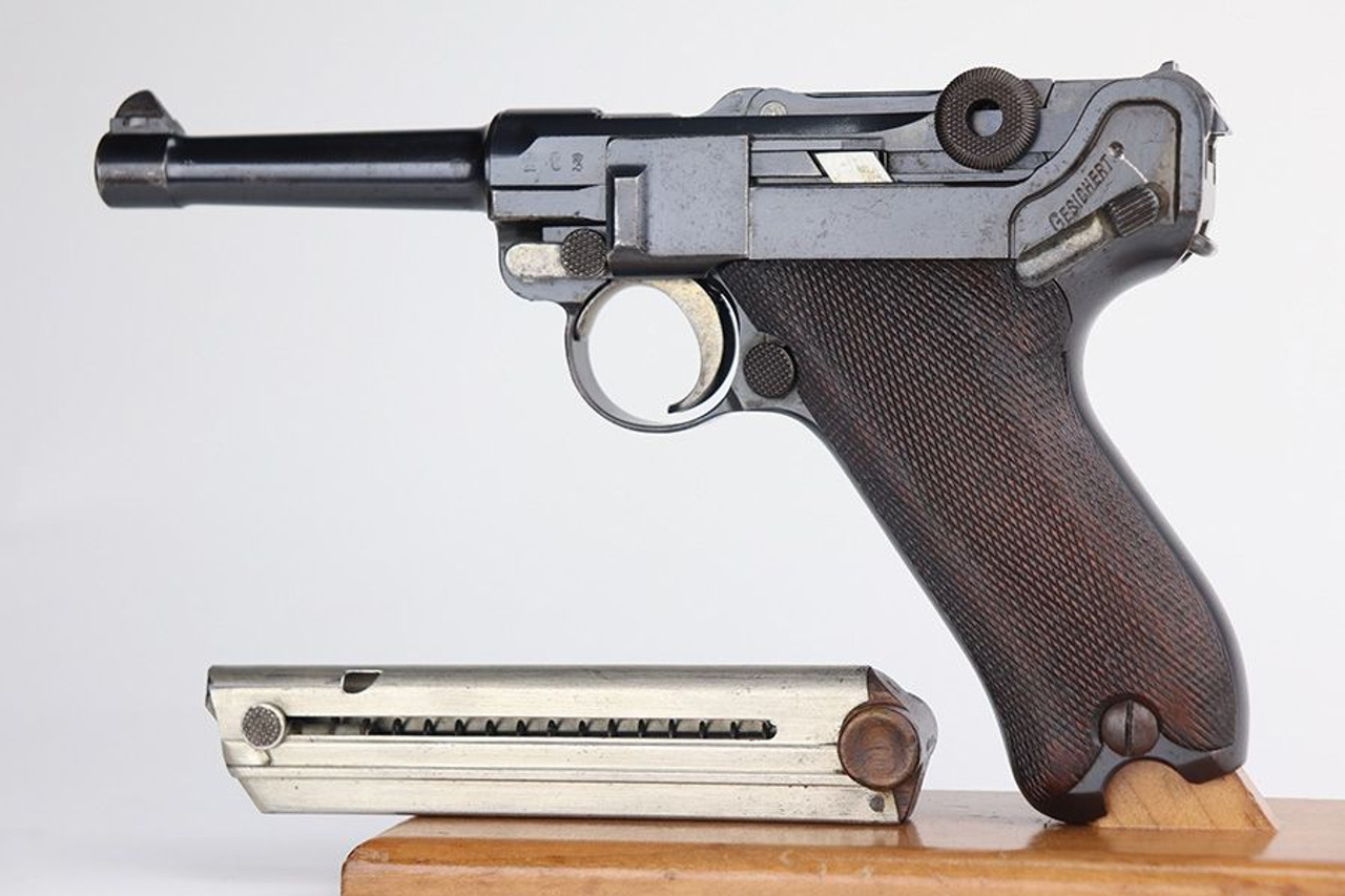 Rare 1908 First Issue DWM Luger - Unit Marked - 1