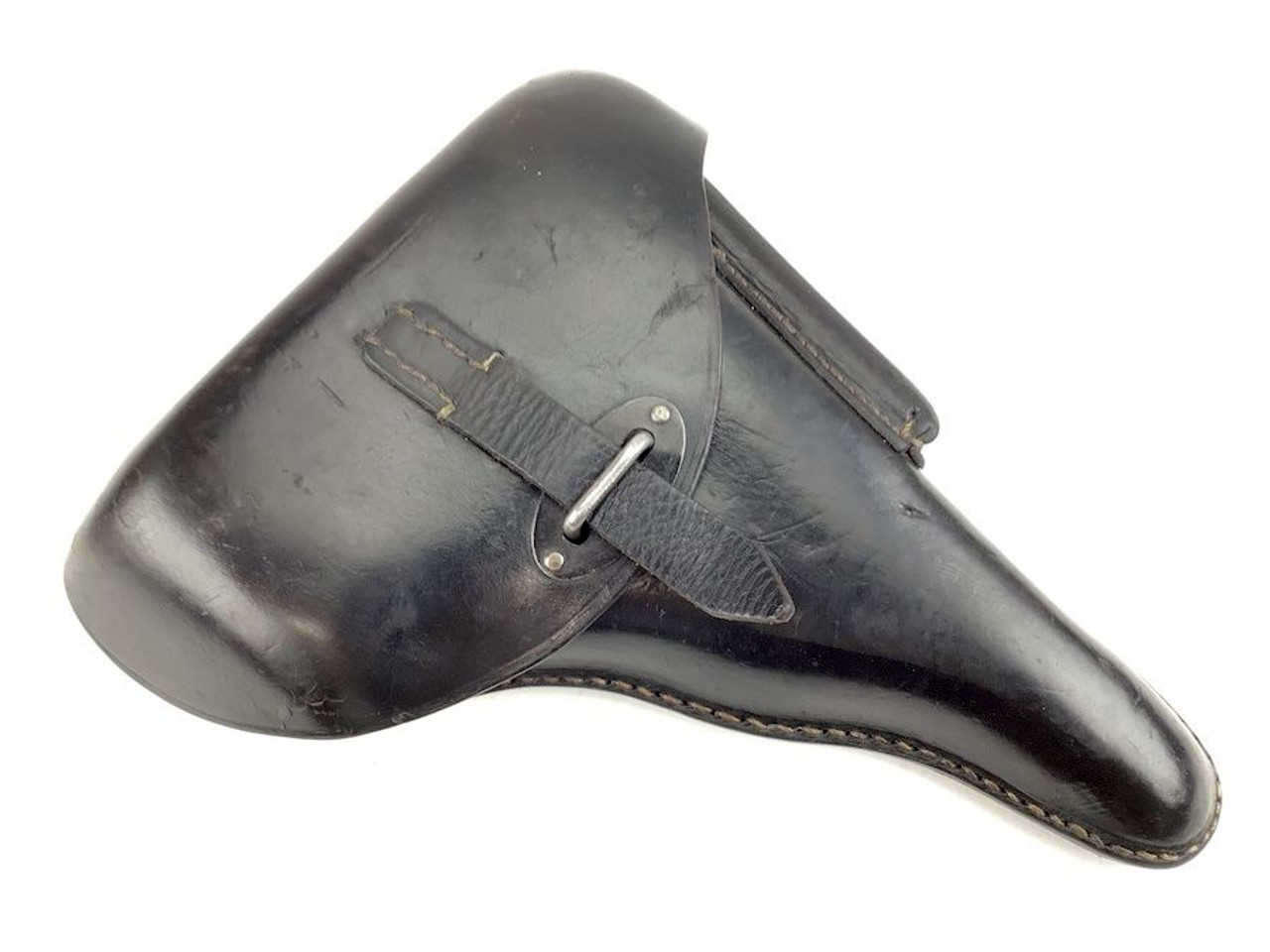 CZ-38 Hard shell Holster Waffen Stamped .380 caliber Nazi era WWII - 1