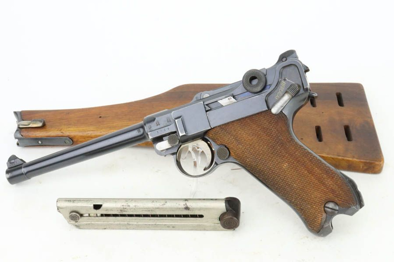 Rare, Excellent Navy DWM Luger With Stock - 1