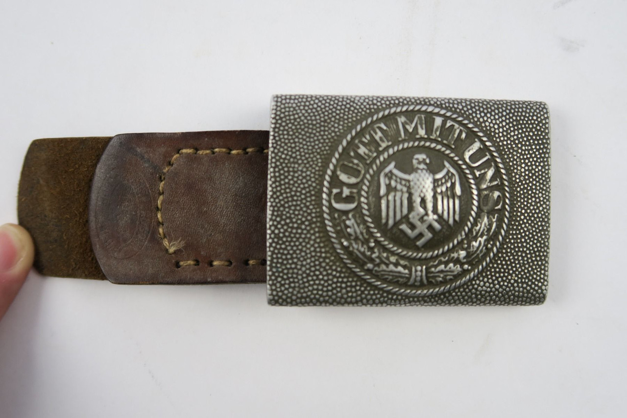 WW2 Military Belt Buckle & Tab - 1