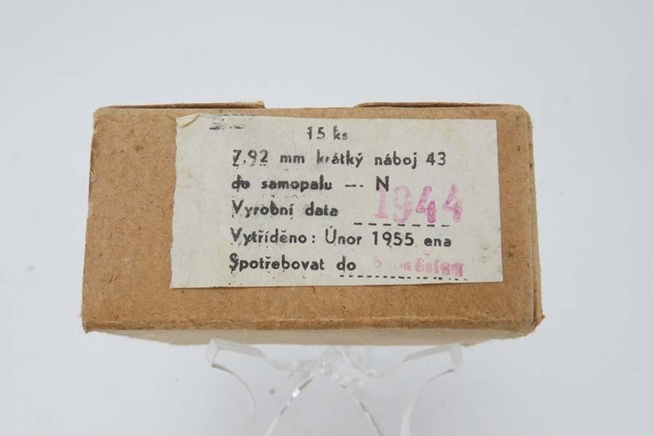 Scarce 1944 STG44 / MP44 Boxed Ammo -15 Rounds - 1