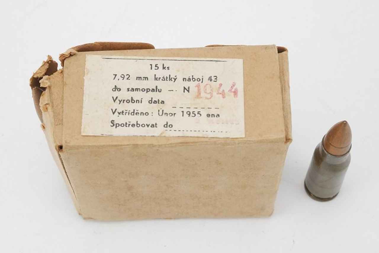 Scarce 1944 STG44 / MP44 Boxed Ammo -15 Rounds - 1