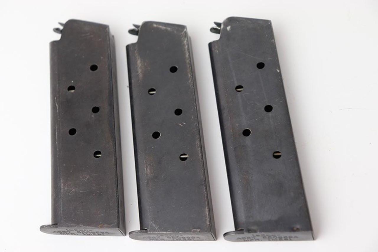 Three Post WW2 Check-Mate Industries 1911A1 Magazines - 1