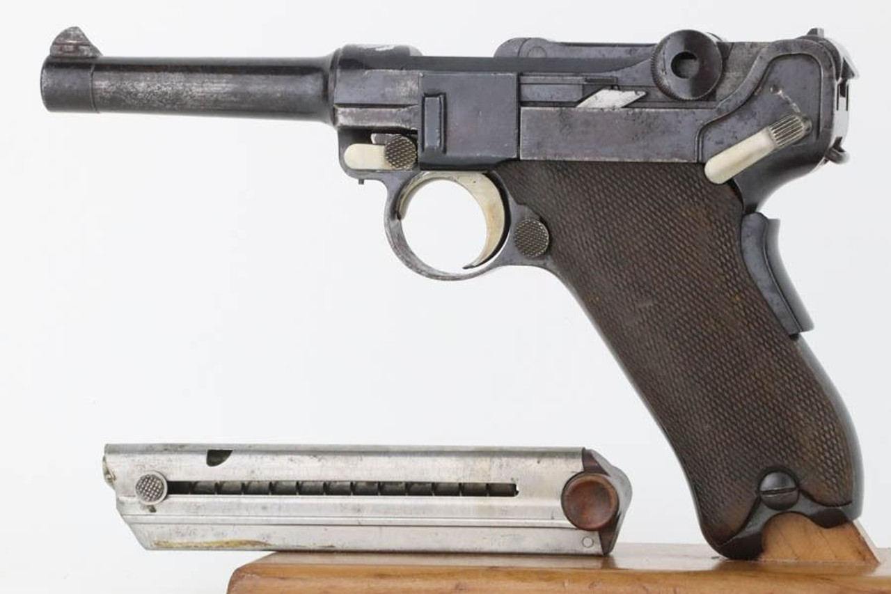 Rare 1902 American Eagle Fat Barrel Luger - 1