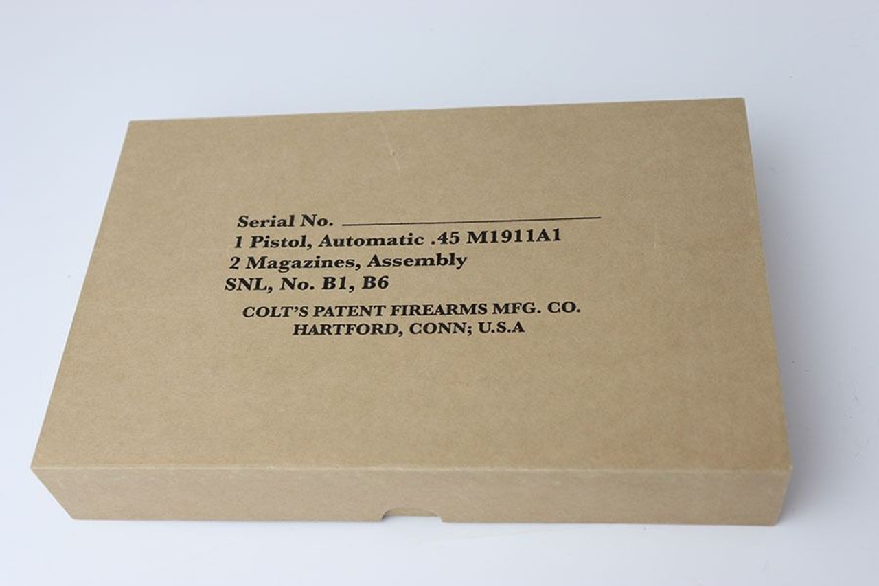 Colt 1911A1 USGI Style Shipping Box for Post-1926 M1911A1 - 1