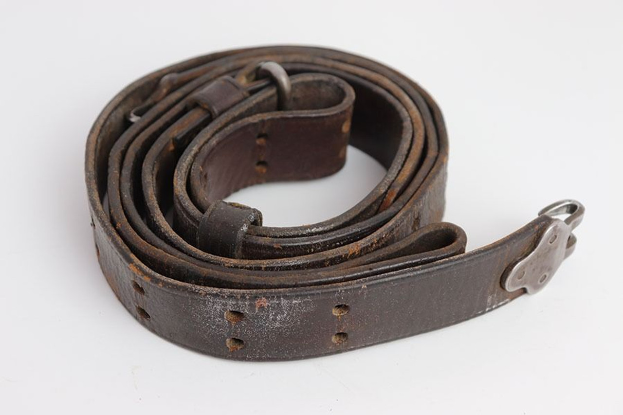 WW2 Leather M1907 US Rifle Sling - Hickok 1942 - 1