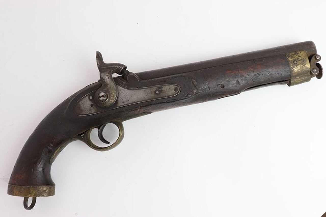 British-made East India Company (EIC) Model 1843 Percussion Dragoon Pistol - 1