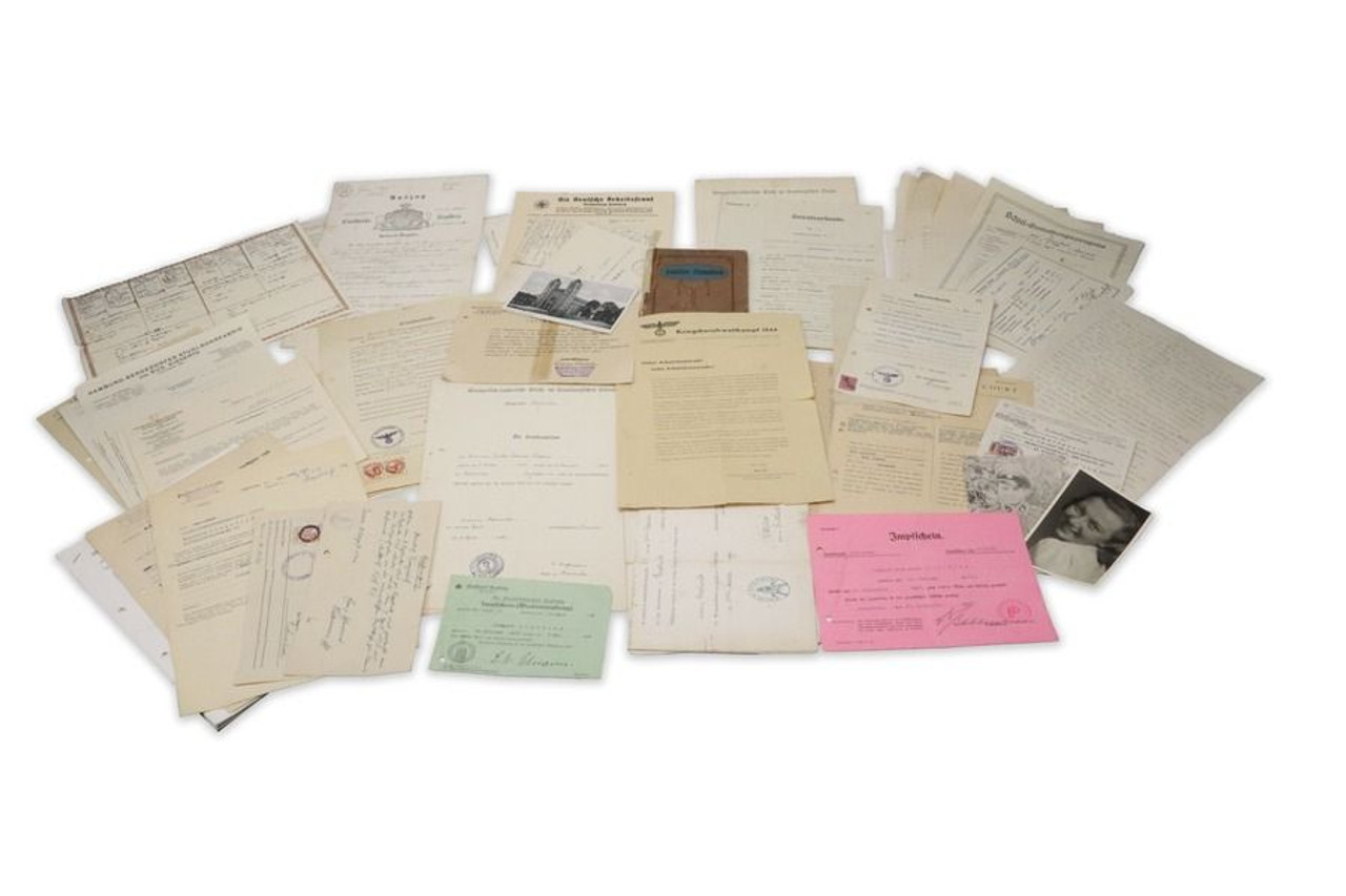 Assembly of Original WW2 SS Documents - From YouTube - 1