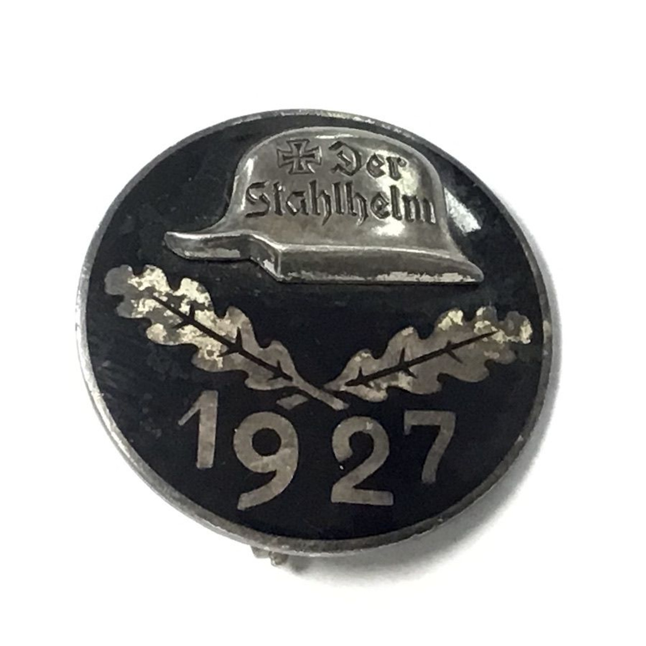 Pre WWII German 1927 Stahlhelm Membership Badge - 1