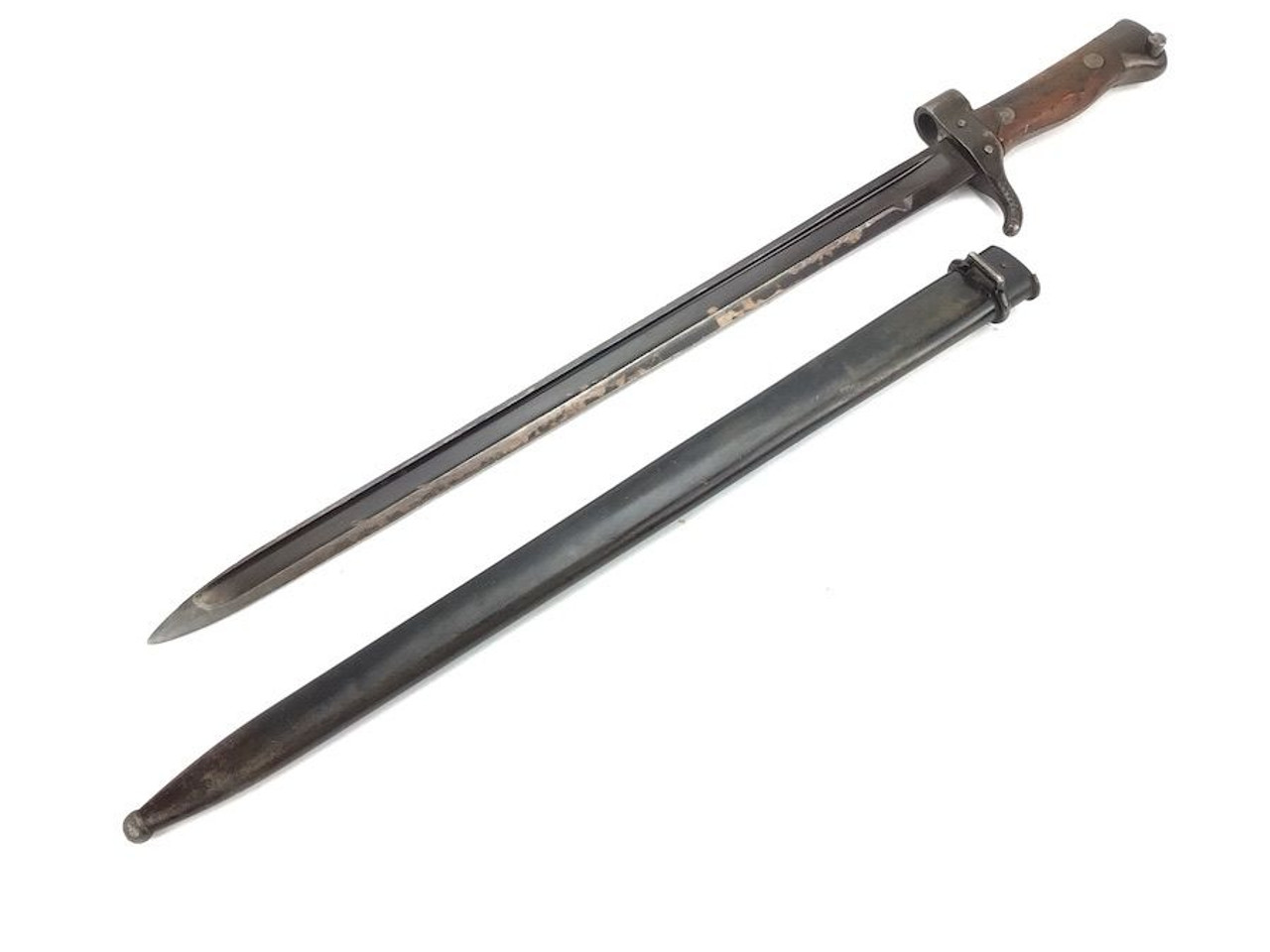 Matching - Model 1892 French Berthier Bayonet With Scabbard - 1