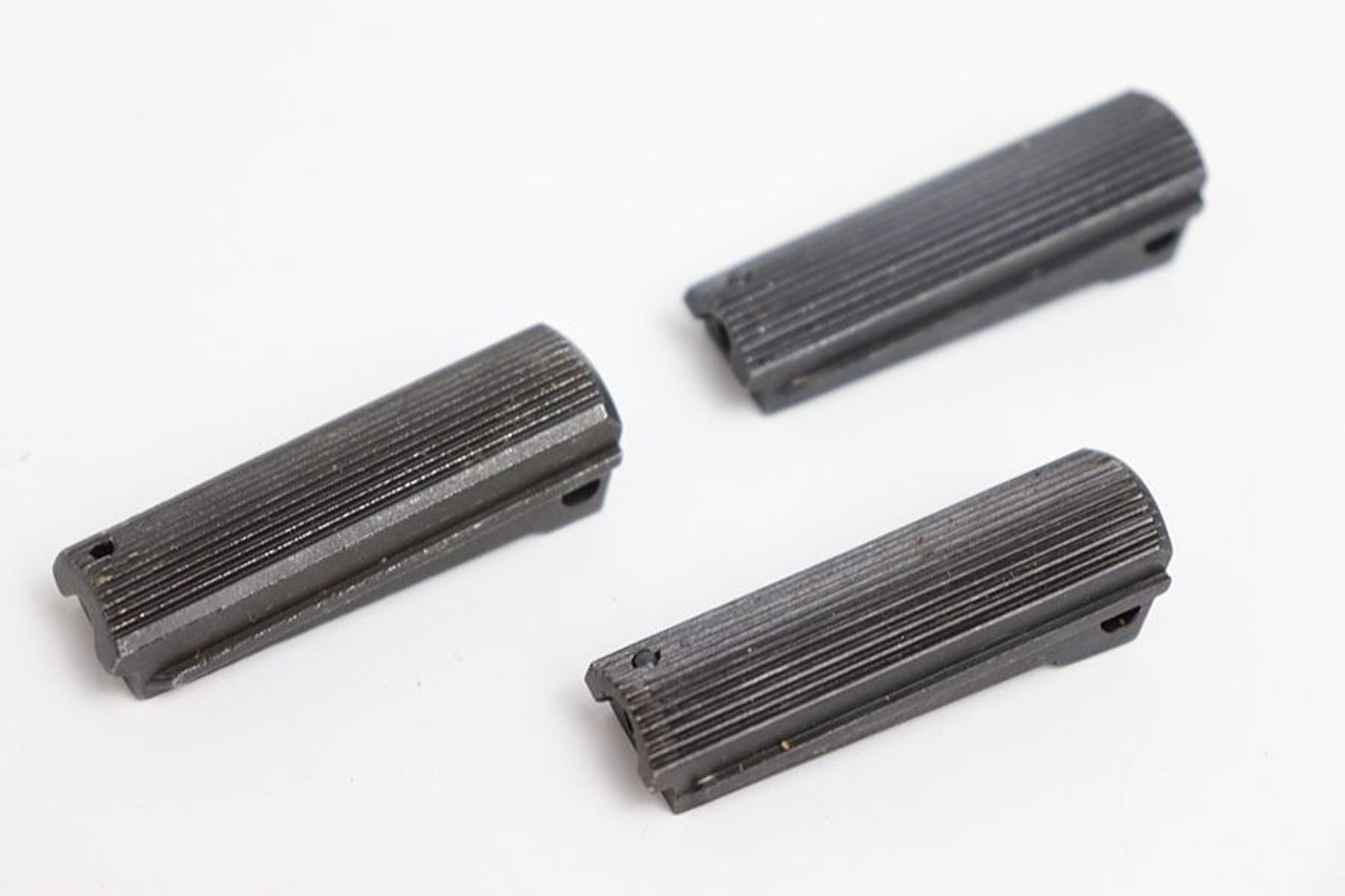 Set of Serrated Flat Back 1911 Mainspring Housings - Marked - 1
