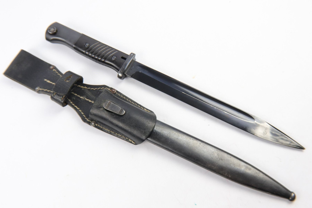 Matching K98 Bayonet, Scabbard, and Frog - 1