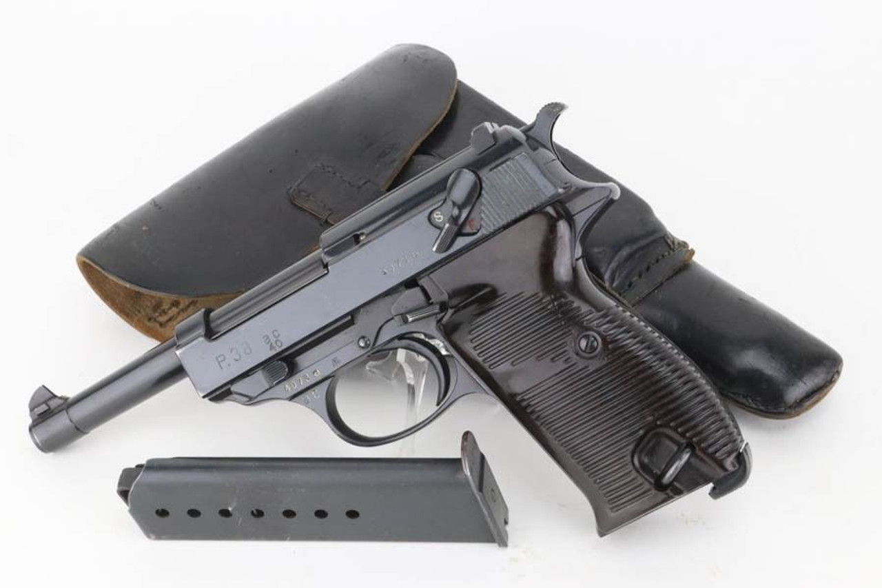 Very Rare, "40 Added" Walther P.38 Rig - Matching Magazine - 1
