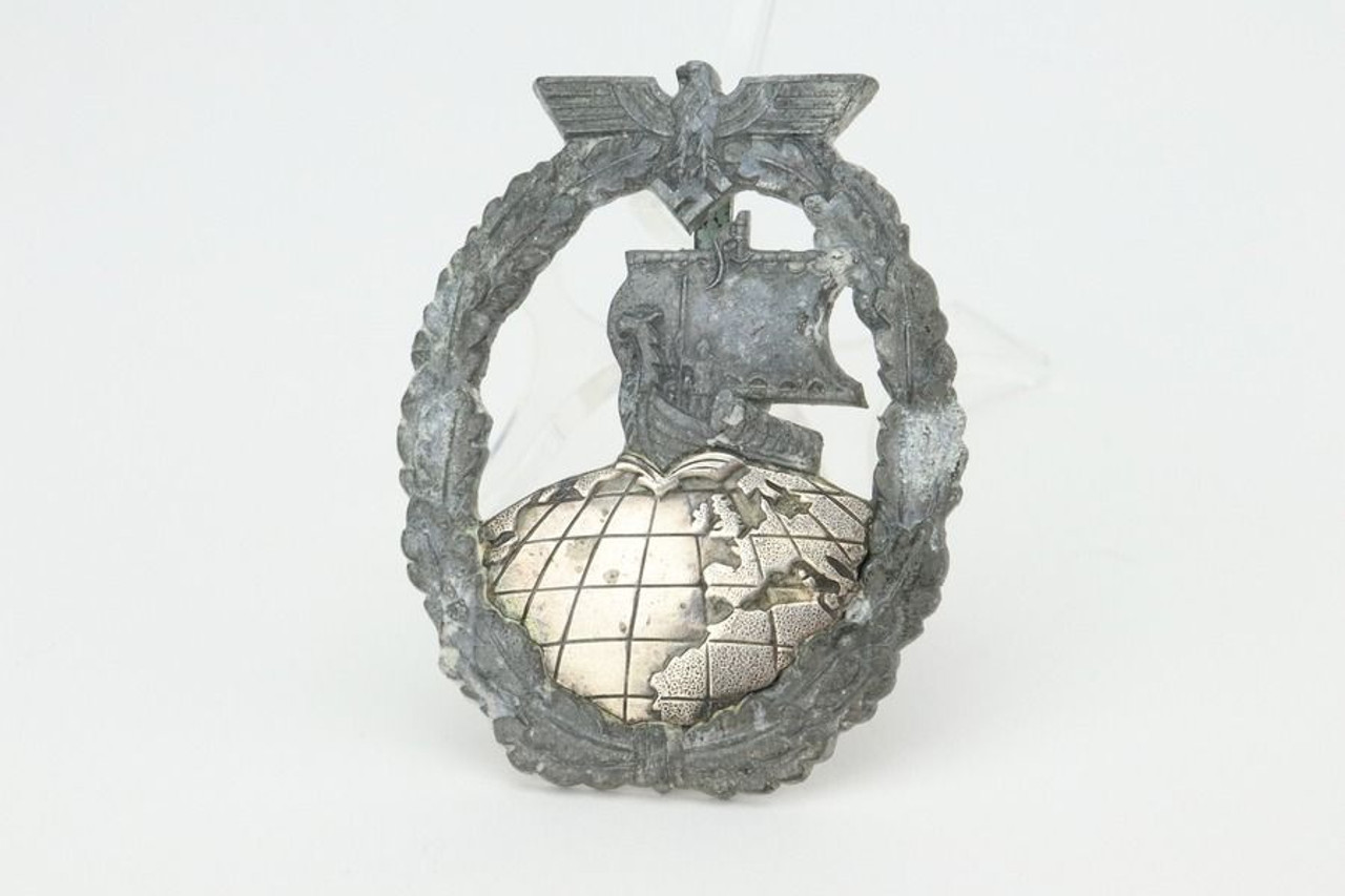 German Navy Auxiliary Cruiser Badge - Late War - 1