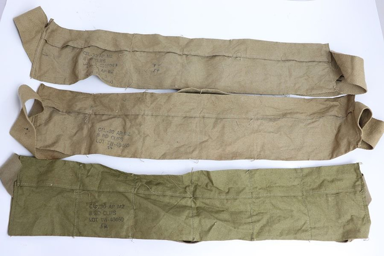 M1 Garand AP M2 Canvas Bandoliers - Three - 1