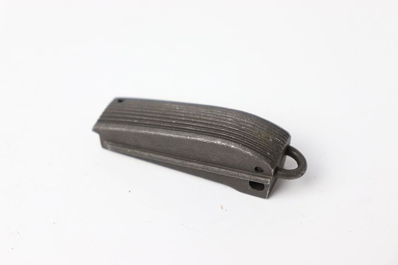 Serrated Round Back 1911 Mainspring Housing - Light Grey Parkerized - 1