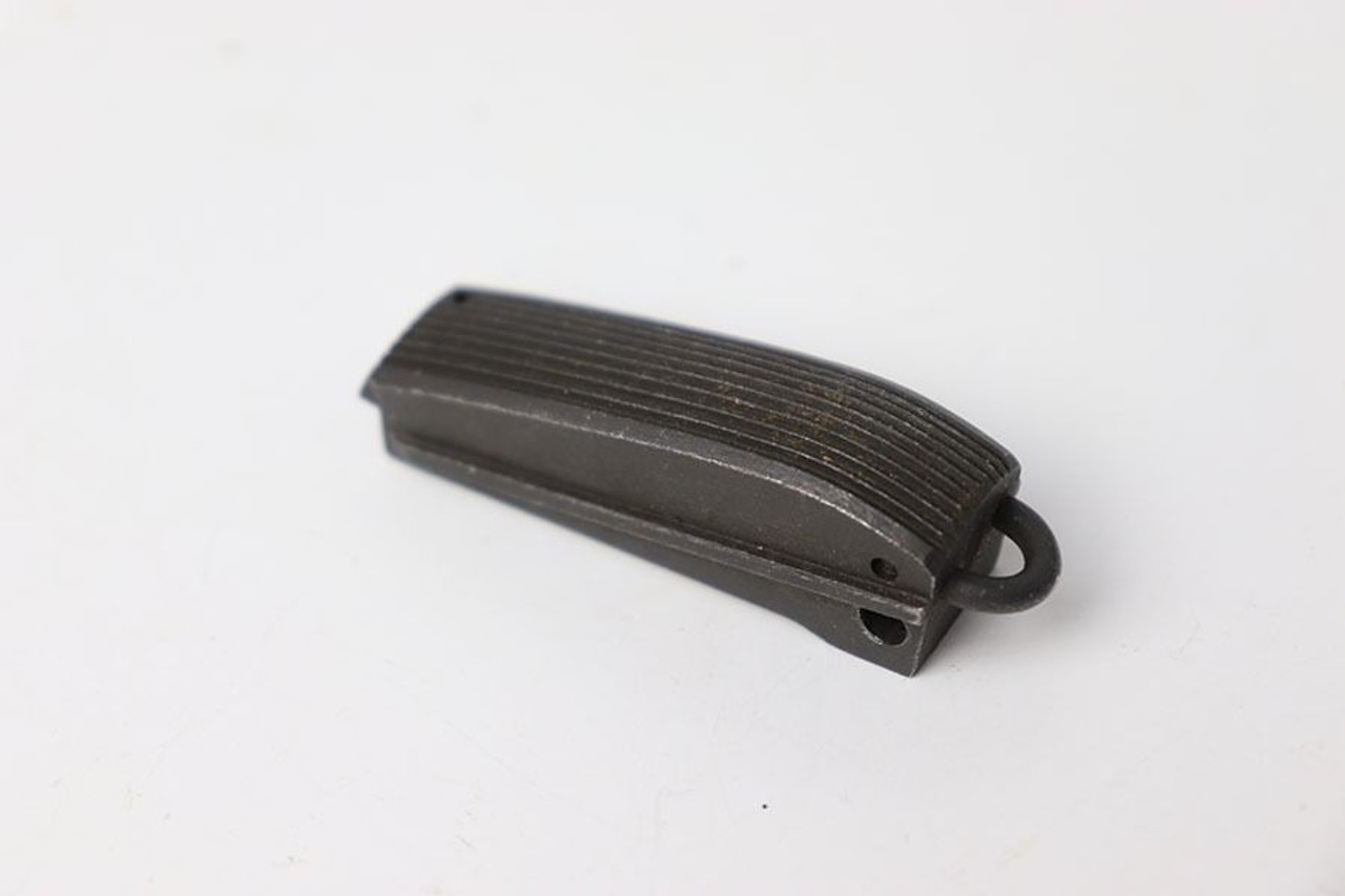 Serrated Round Back 1911 Mainspring Housing - Dark Grey Parkerized - 1