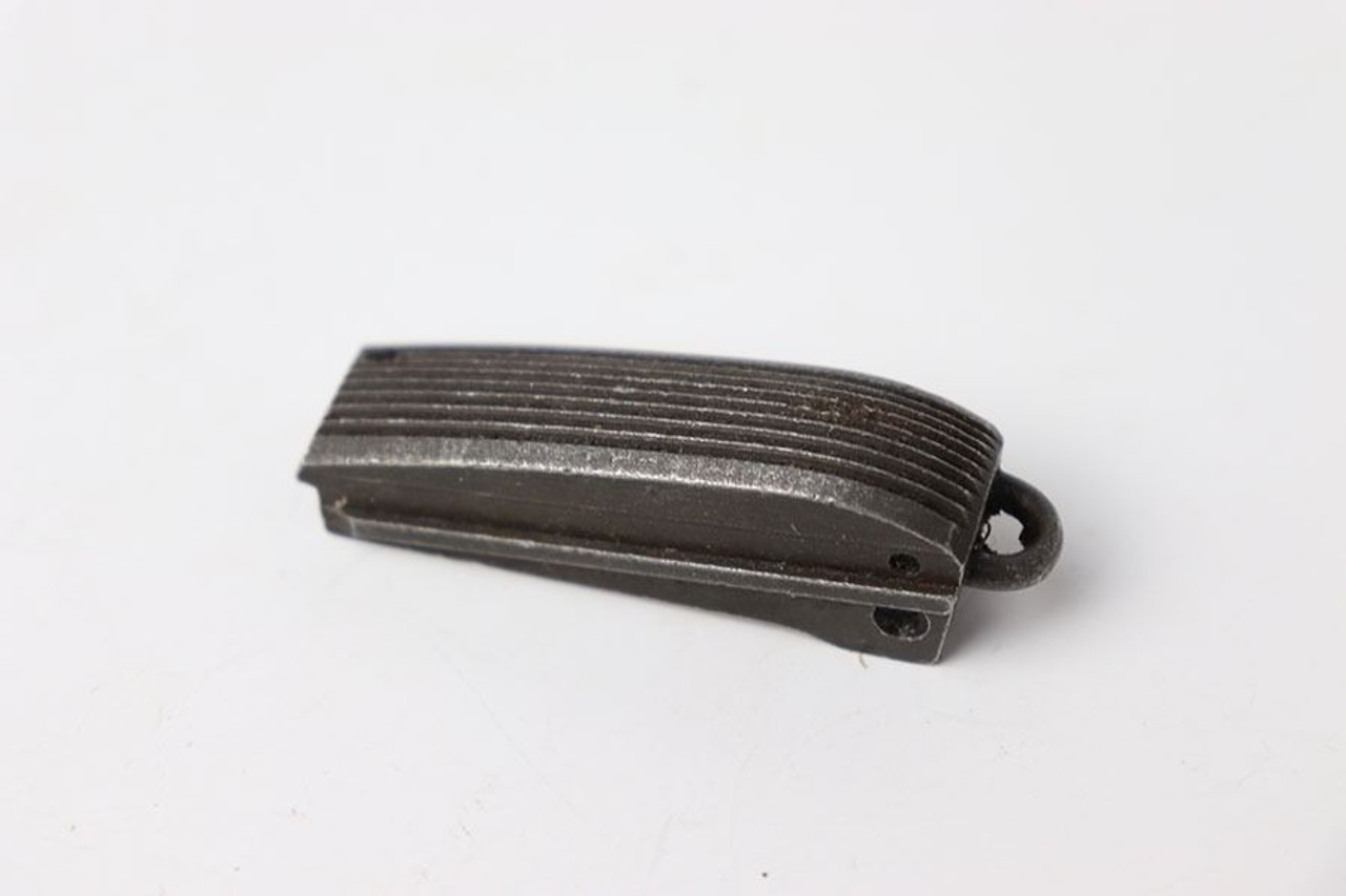 Serrated Round Back 1911 Mainspring Housing - Dark Grey Parkerized - 1