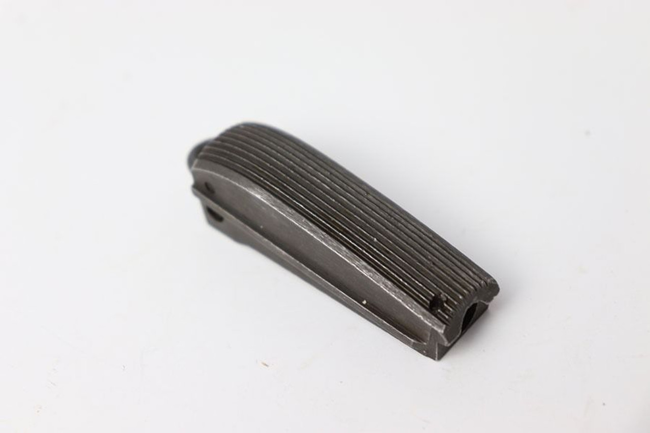 Serrated Round Back 1911 Mainspring Housing - Dark Grey Parkerized - With Internals - 1