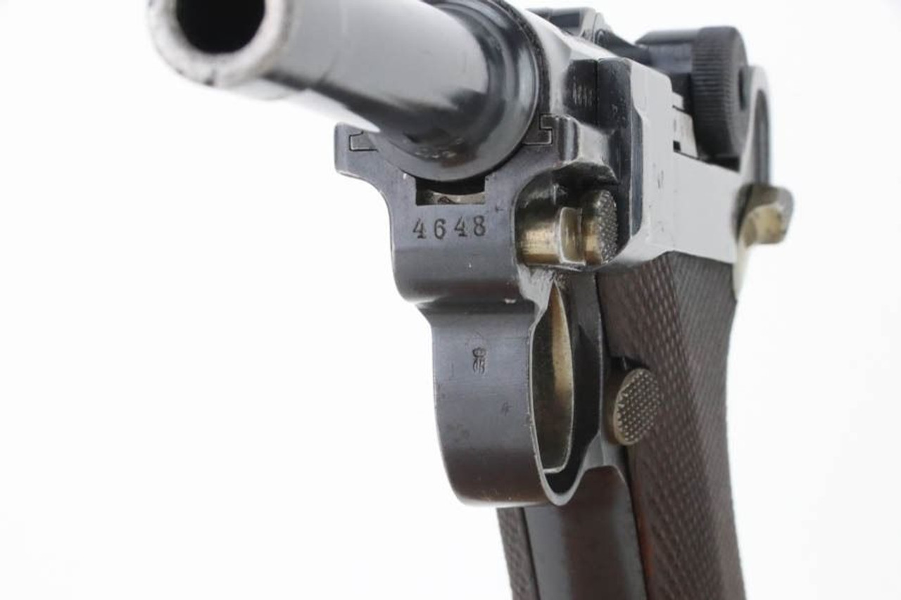 SOLD - Excellent 1914 Erfurt Luger - Matching Magazine