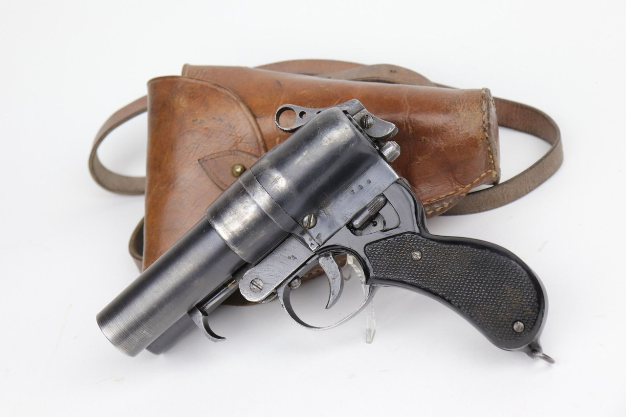 WW2 Japanese Two Barrel Flare Pistol - 1