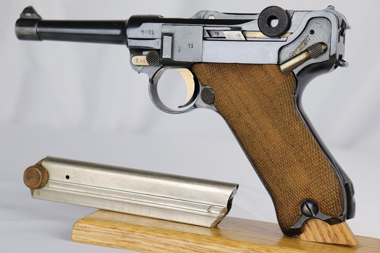 Excellent 1917 Erfurt Luger - Matching Magazine - 1