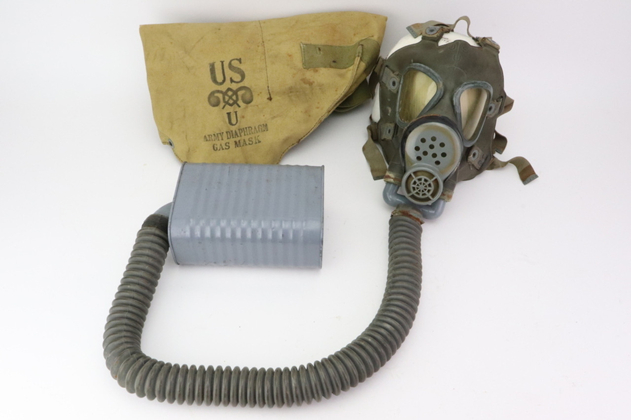 SOLD - WW2 US Gas Mask with Canvas Carrying Case