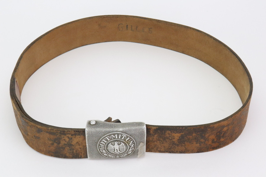 WW2 German Gott Mit Uns Belt & Buckle - photo 1 of 5