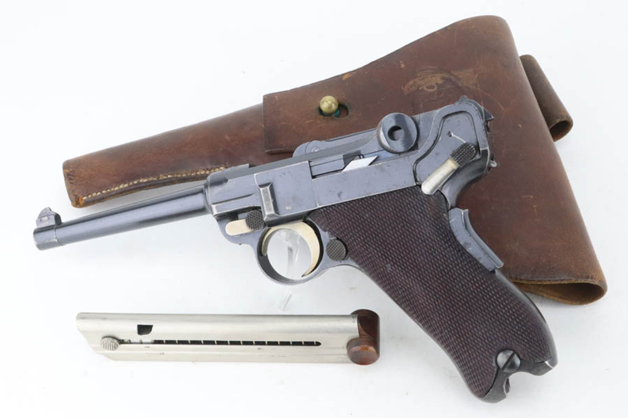 SOLD - Rare American Eagle DWM Luger Rig - Army Test